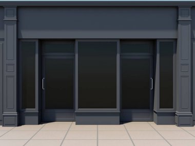 Klasik shopfront güneşin - klasik mağaza önünde