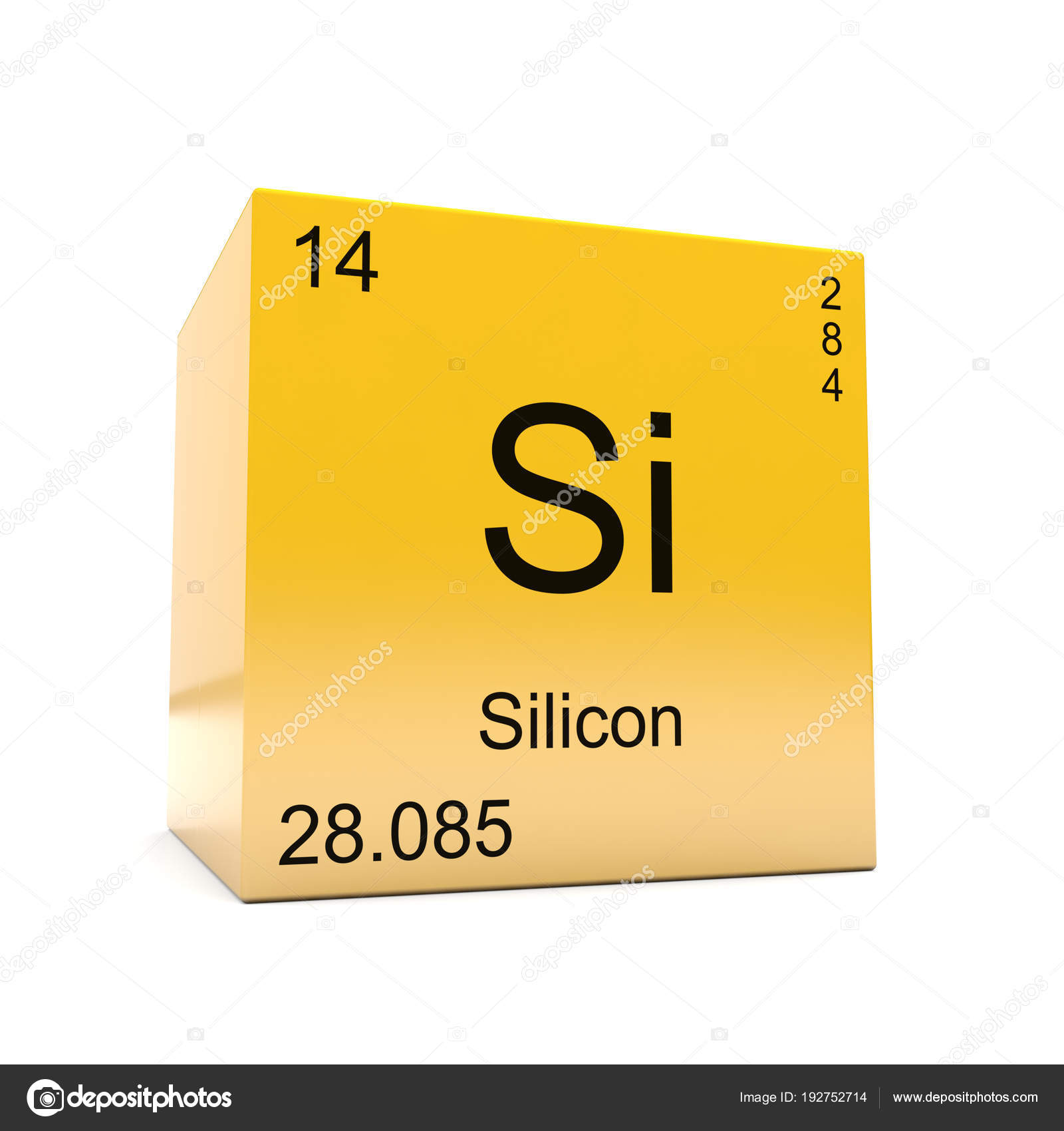 Silicon Chemical Element Symbol Periodic Table Displayed Glossy ... Silicon Chemical Element Symbol Periodic Table Displayed Glossy ...