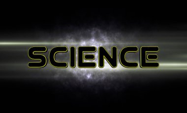 Bulutlar ve lens flare 3d render ile karanlık fütüristik backgorund bilim metin