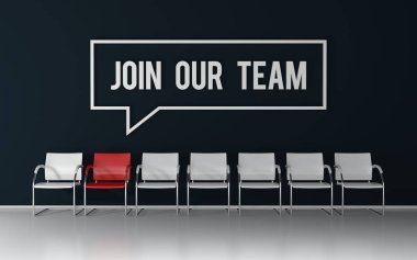 Takımımıza katılın. Kara Duvar bekleme odasında mesaj var.