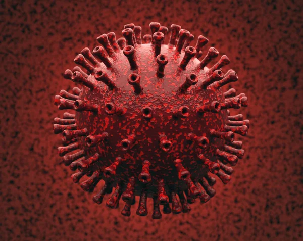 Вірусна Клітина Глибиною Фокусування Поля — стокове фото