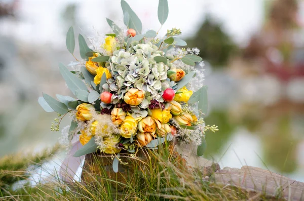 Colorato bouquet autunno primo piano — Foto Stock