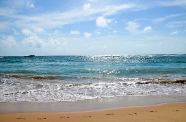 Tangalle romantik Beach'te. Sri Lanka