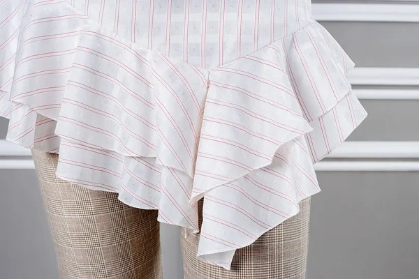 Unusual striped blouse bottom