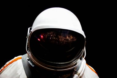 Sovyet astronot gölgesinde, izole. Kozmonot'ın uzay giysisi, SSCB