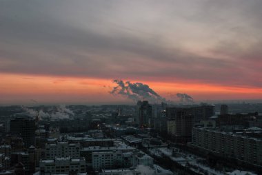 Bir sanayi kenti Sunrise