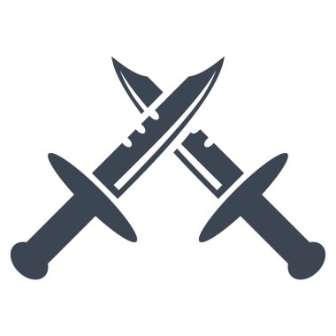 kılıç düz simgesi