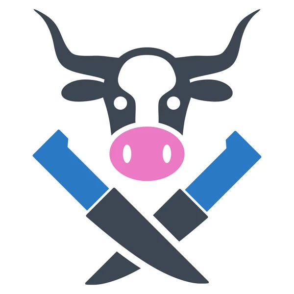 Коров'яче м'ясо Плоска ікона — стоковий вектор