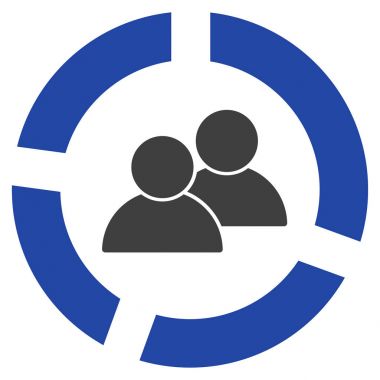 Kullanıcıların diyagram düz simgesi