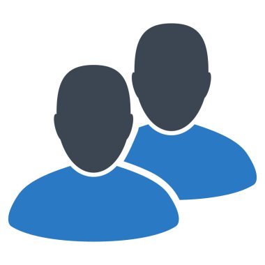 Kullanıcılar düz simgesi