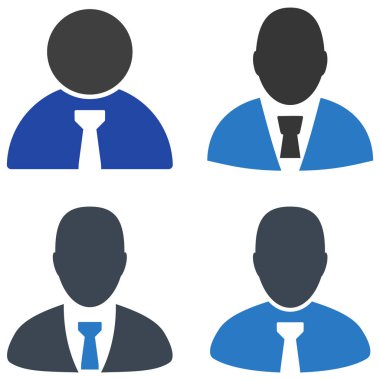 Patron düz simgeler