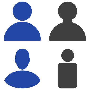 Kullanıcı düz simgeler