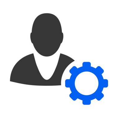 Kullanıcı seçenekleri Cog düz simgesi