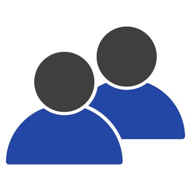 Müşteriler düz simgesi