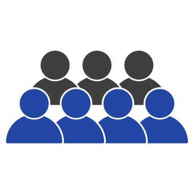 Personel düz simgesi