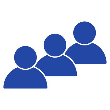 Kullanıcı kohort düz simgesi