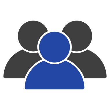 Kullanıcı grubu düz simgesi