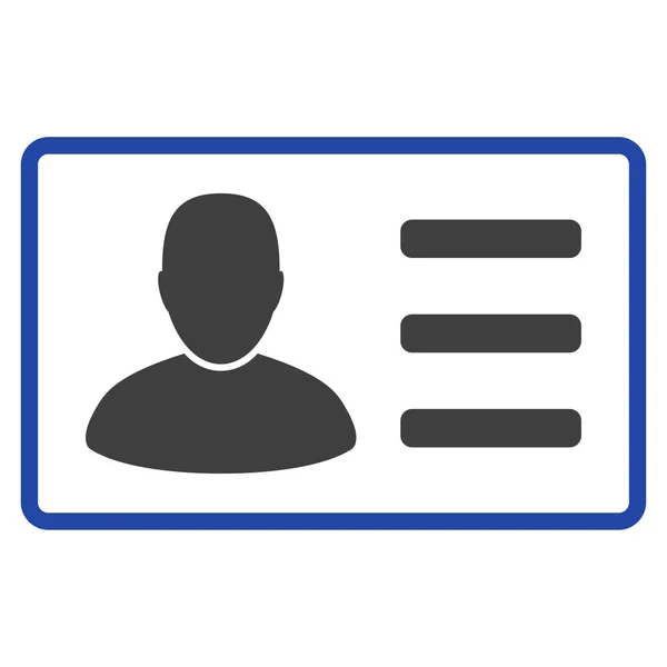 Carte utilisateur Flat Icon — Image vectorielle