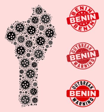 Mozaik Benin Harita ve Tehlike Damgalarının Virüs Bileşimi