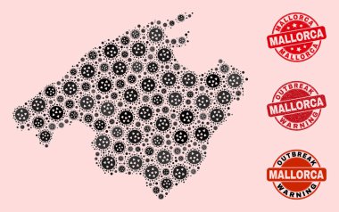 Mozaik Mallorca Haritasının Grip Virüsü Bileşimi ve Çizik Mühürleri