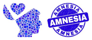 Blue Scratched Amnesia Pulu ve Favori Açık Zihin Mozaiği