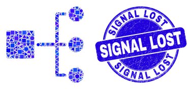 Mavi Çizik Sinyal Kayıp Damga ve Hiyerarşi Mozaiği