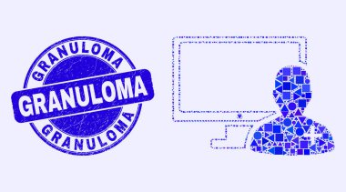 Mavi Tehlike Granuloma Mührü ve Çevrimiçi Doktor Mozaik