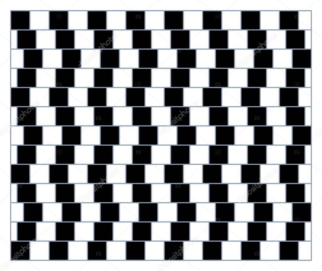 Visual deception - modern optical illusion. Funny and impossible shapes riddle. Print pattern or wallpaper.