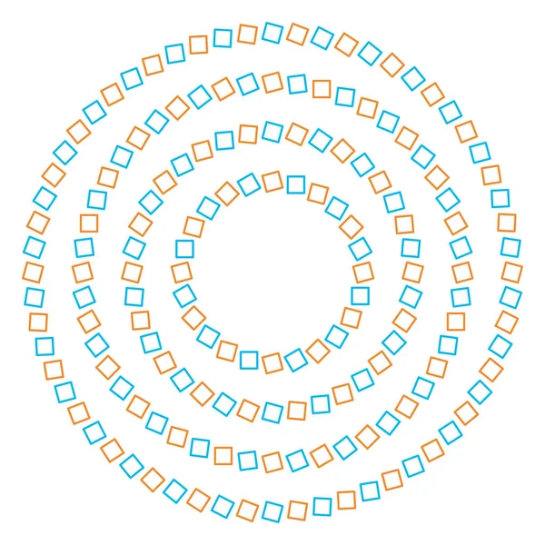目の錯覚 カラフルなブロック さまざまな形 — ストックベクタ