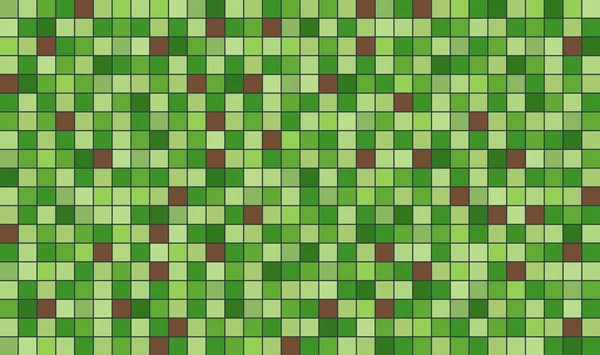 Abstract Verde Marrom Pixel Arte Estilo Vetor Fundo —  Vetores de Stock