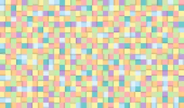 Ilustração Fundo Pixel Abstrato Fundo Quadrados Coloridos Sem Costura Com —  Vetores de Stock