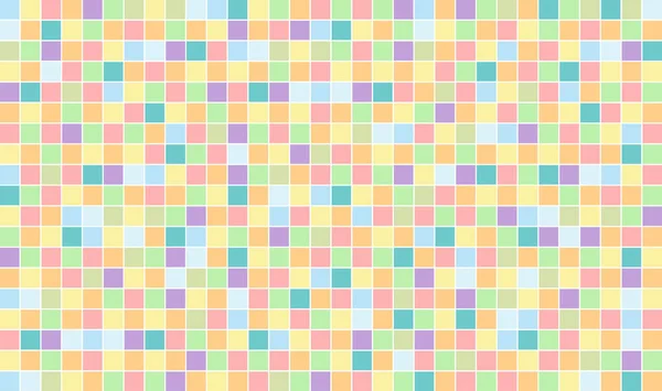 Abstract Vierkante Pixel Mozaïek Achtergrond Tegels Kleurrijke Template — Stockvector