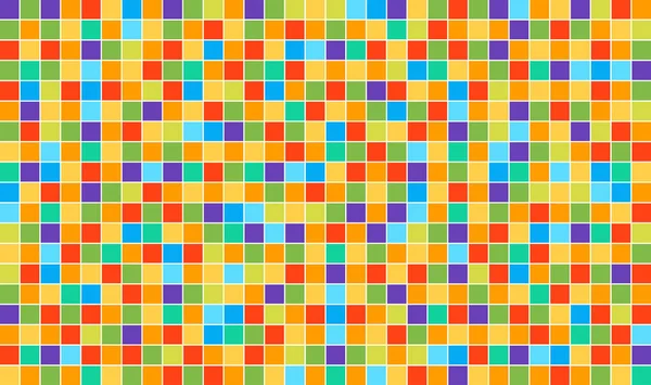 Multicolor Abstraktní Disco Pozadí Mozaika Vektorového Čtverce Pixelů Šablona Vektoru — Stockový vektor