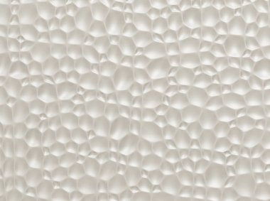 Hücreler. Geçmişi. Beyaz çokgen dekoratif panel. 3 Boyutlu Resim.