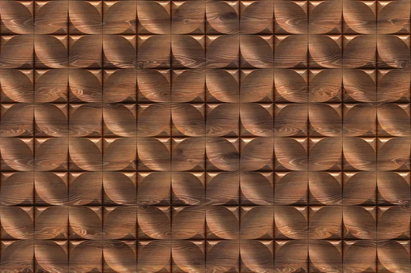 Nahtloses Muster Nahtloser Hintergrund Hölzerne Polygonale Dekorative Platte Abbildung — Stockfoto