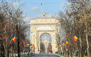 Arch Triumph (Arcul de Triumf) Bükreş Romanya