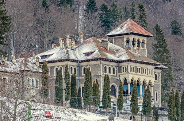 The Cantacuzino Palace (Palatul Cantacuzino) from Busteni — Stock fotografie