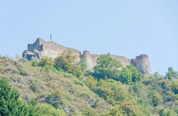 Poenari 城堡，称为 Poenari 城堡 — 图库照片