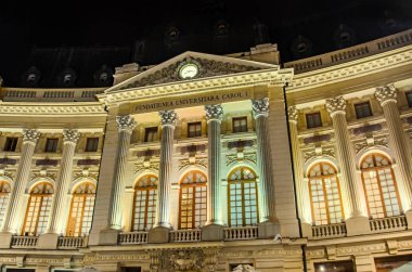 Bucharest, Romanya - 26 Eylül 2015: Üniversitesi Kral Carol