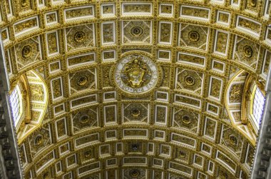 Rome, İtalya - 12 Temmuz 2013. Vatikan Şehri, Saint Peter's Church,