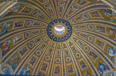 Rome, İtalya - 12 Temmuz 2013. Vatikan Şehri, Saint Peter's Church,