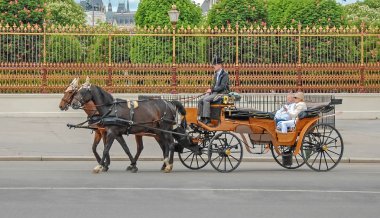 Bir satır aşağı şehirde iki at ile sürme.