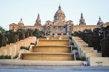 Barcelona, İspanya, 27 Nisan 2010. Çeşme ve Sarayı ziyaret