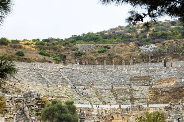 Een bezoek aan de site en de ruïnes van Efeze — Stockfoto
