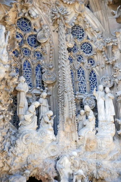 stock image BARCELONA, SPAIN, APRIL 27,  2010. Visiting Sagrada Familia