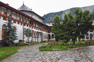 Romanya Moldavya 5 Temmuz 2010. Manastır Agapia ziyaret etti. 