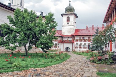 Romanya Moldavya 5 Temmuz 2010. Manastır Agapia ziyaret etti. 