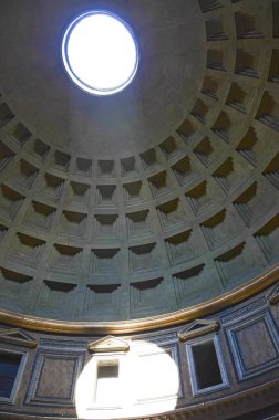 Rome, İtalya - 12 Temmuz 2013. Pantheon iç detay