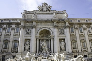 Roma, İtalya 7 Temmuz 2013. Fontana di Trevi.