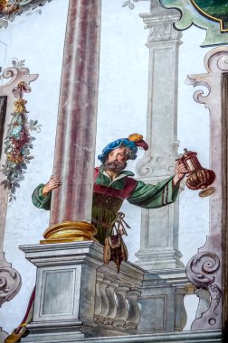 Sinaia, Romanya - 1 Kasım 2012. Peles Kalesi, ayrıntı